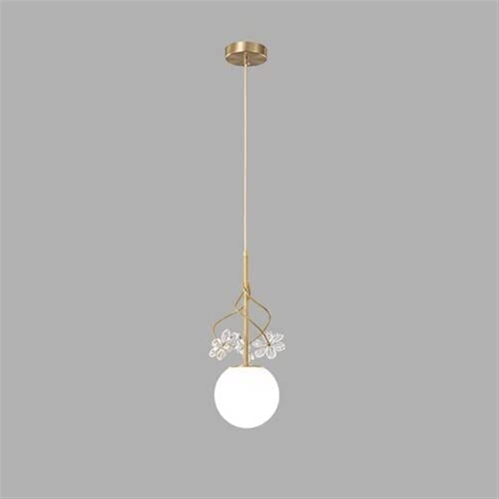 Lustre en cristal blanc pour îlot de cuisine chic au design contemporain unique