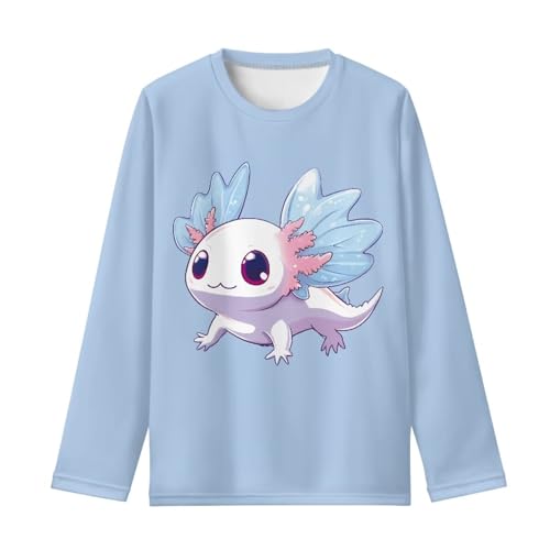 Girls Long Sleeve Shirts 3-16Y Crewneck T-Shirt Thin Kindergarten Pullover Tees Breathable Tops Clothes
