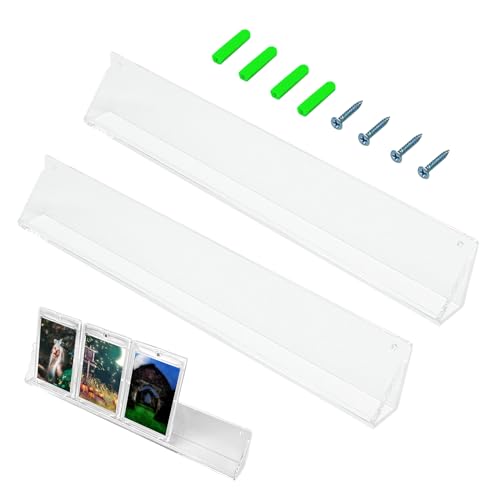 demaxiyad - Marco de exhibición de tarjetas coleccionables, soporte de tarjetas de deporte, soporte para tarjetas coleccionables de acrílico - Almacenamiento de pared para juegos de cartas
