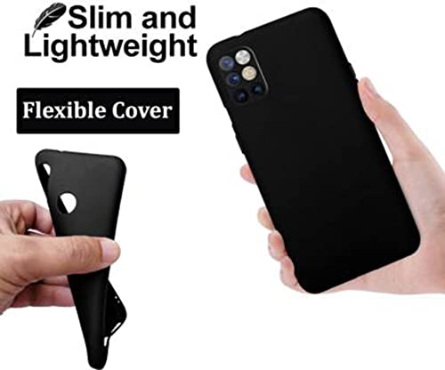Image of Mobile Back Cover Case for Oneplus 8T| Oneplus 8T 5G (Silicone Case|CameraProtection|Black SC1510)