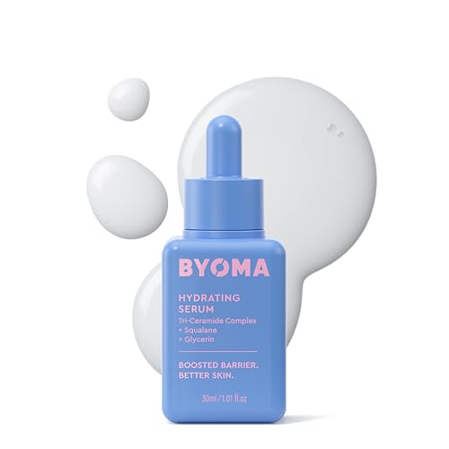 BYOMA Hydrating Serum (30ml) Moisturising Face Serum with Squalane and Ceramides for Glowing Dewy Skin - Deep Hydration and Barrier Support