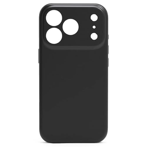 Simplism シンプリズム iPhone 17 Pro [NUNO] MagSafe対応 背面シリコンレザーケース TR-IP25M3-NNSL-SIBK