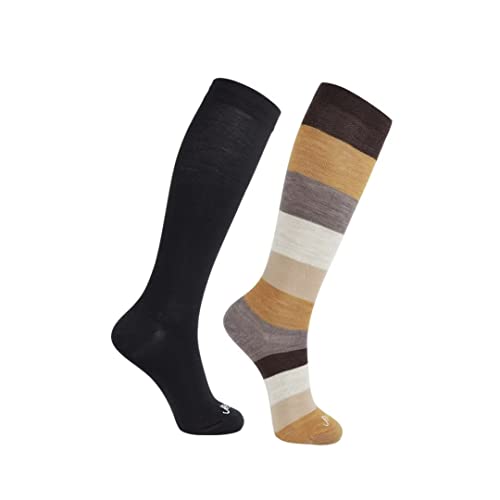 Image of ja vie Women & Men Comfy 75% Merino Wool Compression Socks 15-20mmHg Extra Soft