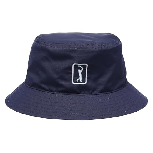 PGA TOUR Men's Reversible Golf Bucket Hat, Peacoat
