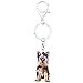 DdA8yonH Porte Clef Belle Acrylique Chien Yorkshire Terrier des KeyringsFor Fille Femmes Sac à Main Mesdames Charms Bijoux Animaux