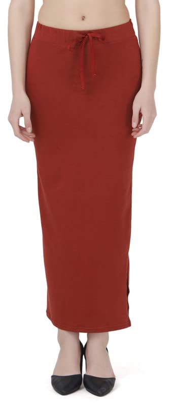 Image of Lycra Blend Cotton Saree Shapewear Petticoat for Women and Girls, Skirts Shapewear Dress for Saree
