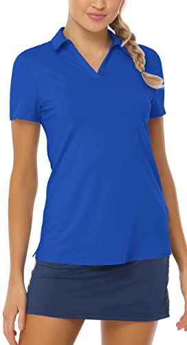 Koralhy Women's Sports Golf Shirts,Tunics For Women To Wear With Leggings For Work Loose Fitting Sports Quick Dry Athletic For Tennis Mountain Yoga Daily Casual Wear Xx-Large Navy #TOP1