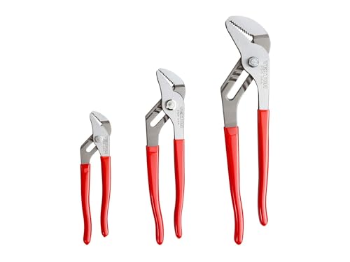 TEKTON Groove Joint Pliers Set, 3-Piece (7, 10, 13 in.) | 90394 | Made in USA