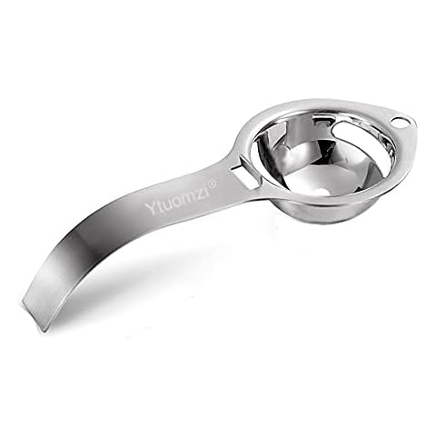 Egg Separator Egg Yolk White Filter Food Grade Egg Divider Stainless Steel Egg Sieve Kitchen Gadget Cooking/Baker Tool Egg Extractor Cover