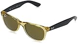 Ray-Ban unisex adult Rb2132 New Wayfarer sunglasses, Honey Frame/Crystal Brown Polarized Lens...