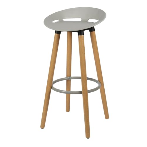 Image of Creative Fix Bar Stool for Living Rooms, Dining Rooms, Lobby, Reception, Waiting Rooms and banquets. | (Pack of 2) (Grey)