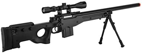 Well MB4401D Airsoft Sniper Rifle W/Scope and Bipod - Black