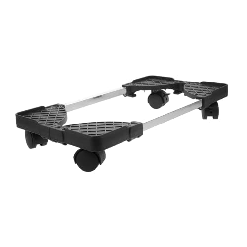 Soporte móvil para torre de PC ARTIBETTER, con ruedas, material resistente (PP y acero inoxidable), color negro, altura ajustable de 40 a 52 cm miniatura 1