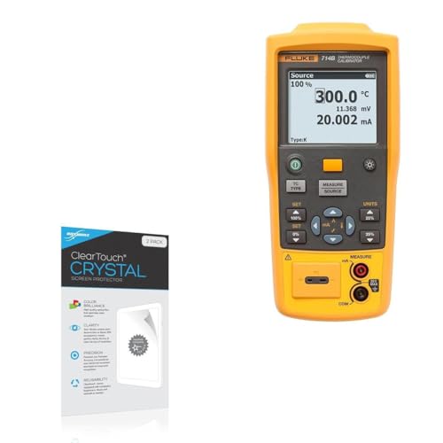 BoxWave Screen Protector Compatible with Fluke 714B - ClearTouch Crystal (2-Pack), HD Film Skin - Shields from Scratches