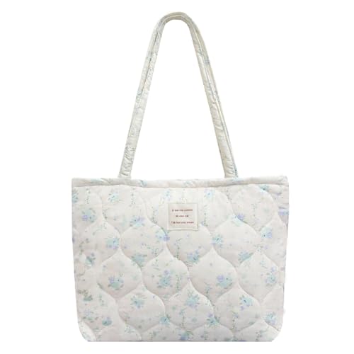 Image of Sunwel Fashion Top Zipper Floral Quilted Bag Small Tote Bag for Women