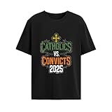 Catholics Vs Convicts 1pcs t-Shirts Set Men Graphic Vintage