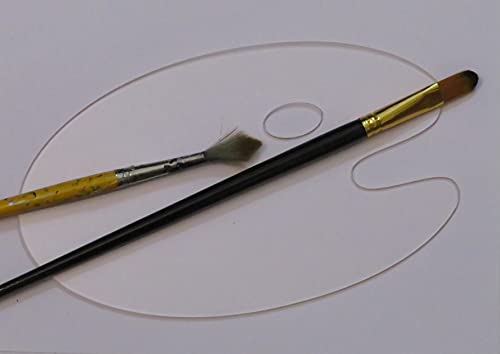 IMPRINT Acrylic Drawing/Color Palette, Size 6″X10″ Clear Transparent, Easy Cleaning and Long Lasting