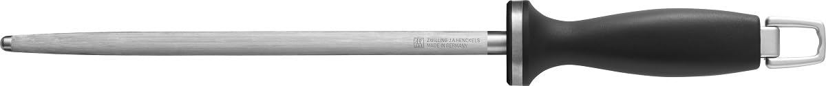 ZWILLING Wetzstahl, Verchromt, Kunststoffgriff, 26 cm, Schwarz