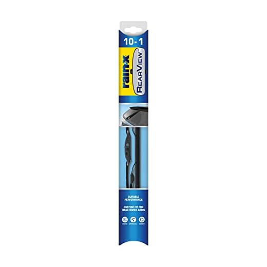 Rain-X 850019 RearView 10-1 Rear Wiper Blade, 10 Inch Conventional Rear Wiper Blade, Fits J-Hook (Pack Of 1), Automotive Replacement Wiper Blades That Meet Or Exceed OEM Quality And Design Standards