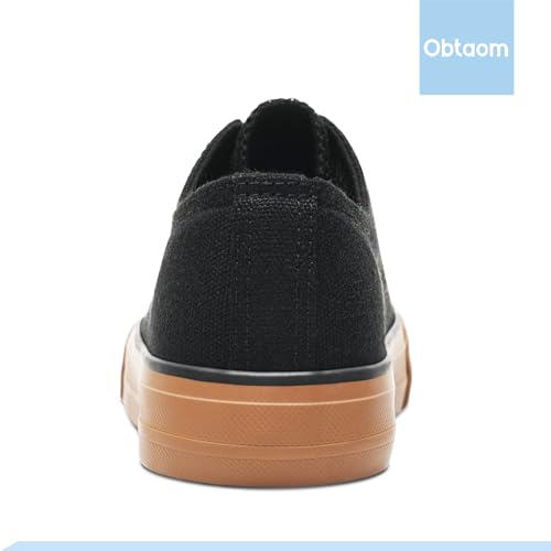 Image of Obtaom Unisex Canvas Shoes Low Top Fashion Sneakers Slip on Walking Shoe