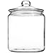 1 Gallon Glass Cookie Jar with Lid – Glass Jar with Lid - Airtight Food Storage Container for Cookies, Candy, Flour, Dog Treats – Clear Large Kitchen Jar for Pantry - Glass Containers with Lids