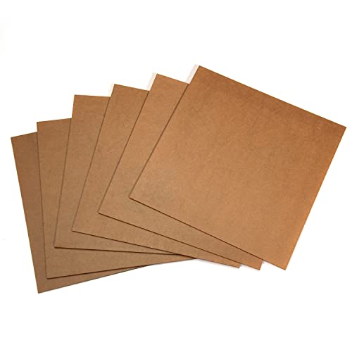 Image of 6 Pieces12x12 Plexiglass Sheet, 1 /8 inchThick (3mm) Clear Acrylic Sheet, for Sign,Craft, Photo Frame, DIY Display Projects