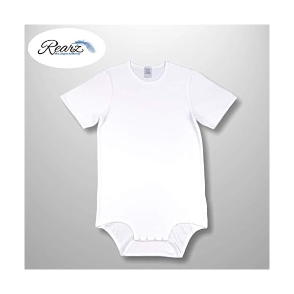 Rearz - Snap Crotch Bodysuit - White (2X-Large)
