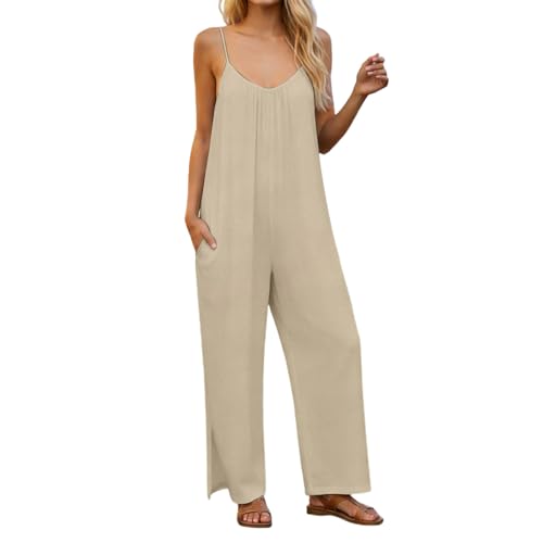Jumpsuit de verano para mujer largo informal suelto ideal para playa y vacaciones