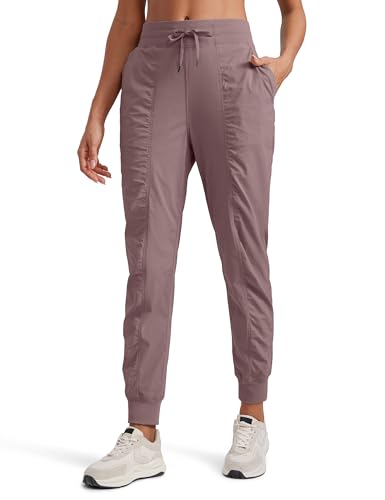Image of CRZ YOGA Ease Line Joggers 26 inch /28.5 inch /30.5 inch | Casual, Lightweight, Ruched Design, Pockets, for Women