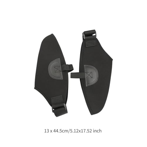 2Pcs Ski Boot Covers for Double Board Ski Boots, Thick Black Neoprene Protection Covers, Waterproof Snowboard Shoe Covers to Keep Feet Dry and Warm4