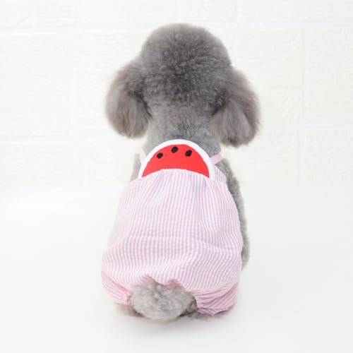 Pantalones con tirantes para perro Pink M BESPORTBLE miniatura 3