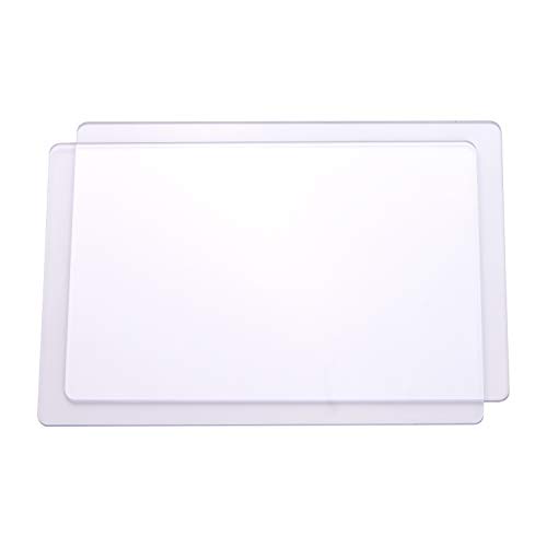 Zwbfu 2pcs Almofada de Corte Transparente Acessório Durável Placa de Material de PC Almofada de Subs