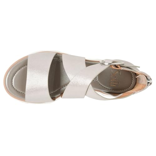 Mackenna Leather Sandal in Silver2