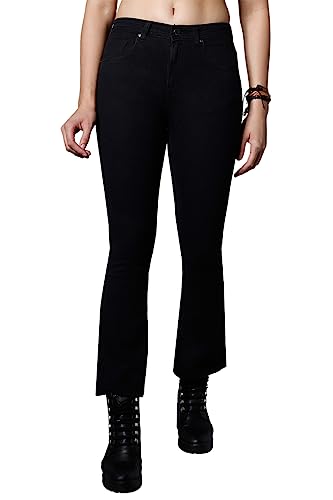 Image of HIGH STAR Women High Rise Bootcut High-Rise Clean Look Stretchable Jeans