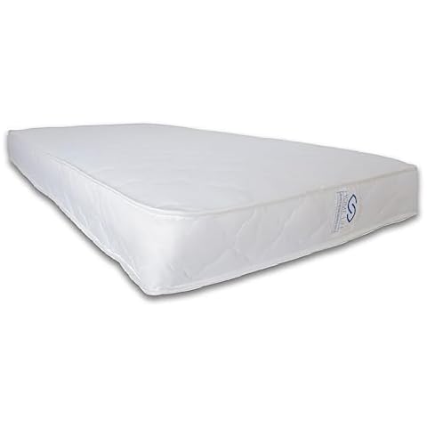 Oliver & Smith Twin Mattress 8 Inch - Medium Firm Euro Top, Double-Sided with Bonnell Coil Hybrid Support - 6 Layer High Density Foam - Cotton Cover Twin Size Mattress in A Box - White Cover