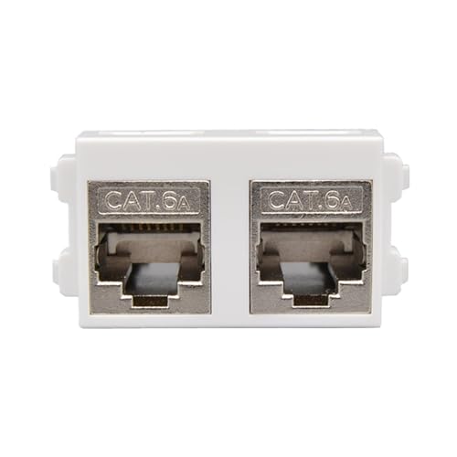 Prise internet CAT6A RJ45 double femelle pour stopper les interférences réseau LAN