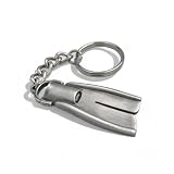 Big Blue Jewelry Diving Keychain for Men and Women, Scuba Dive Fin Keychain, Dive Flipper Key Ring, Gifts for Scuba Divers