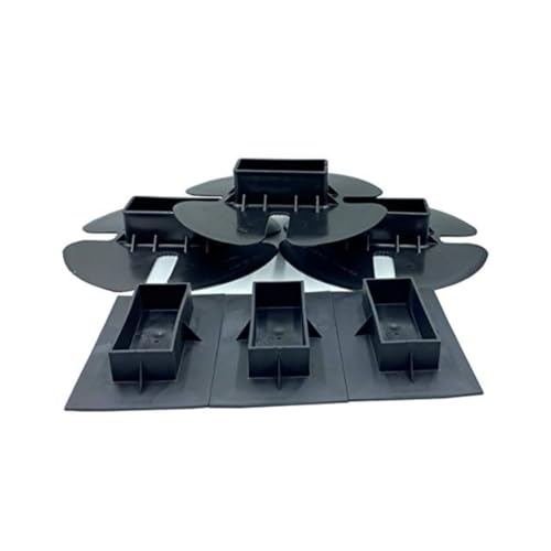 6-Pack of 3 End Caps and 3 Bottom Caps for Shrink Wrap Installation Support Poles