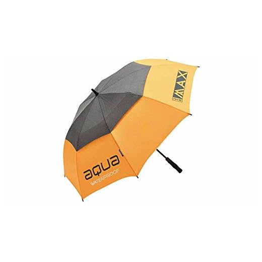 Big Max I-Dry Aqua Golf Umbrella - 100% Waterproof (Orange), Klein