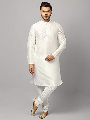 Image of Uri and MacKenzie Men's Silk Blend Kurta Pajama with Designer Ethnic Nehru Jacket /Modi Jacket
