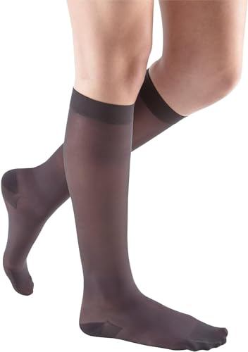 Image of mediven Sheer & Soft for Women, 20-30 mmHg - Closed Toe Leg Circulation, Knee High Compression Stockings for Women, Sheer Leg Support Compression Hosiery