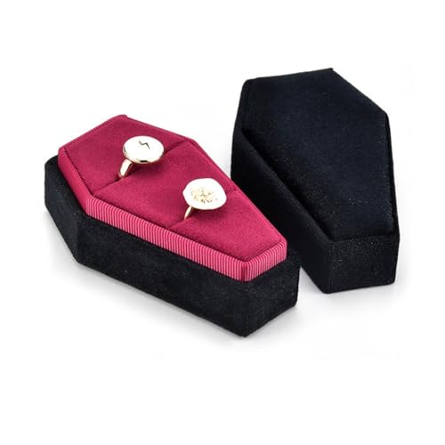 Boîte à bagues en velours faite à la main pour collectionneurs - 3