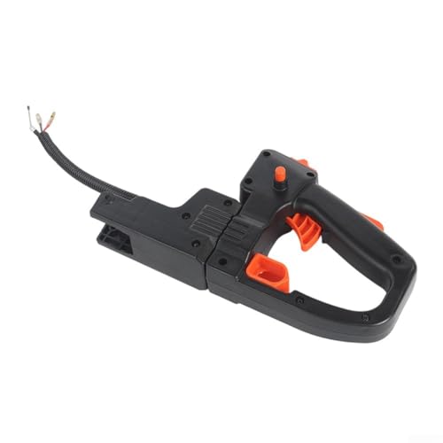 Vasiumic Mango trasero de cortasetos de doble hoja con interruptor de puerta integrado, diseño de agarre cómodo en material de nailon resistente compatible con múltiples modelos de cortasetos