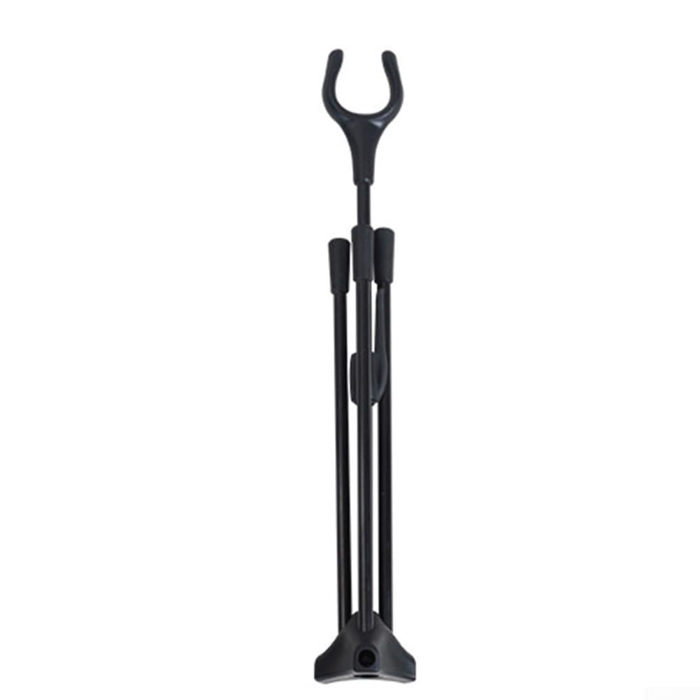 Triangle Base Bow Stand Lightweight And Disassemblable For Recurve And Traditional Bow Use(Black)