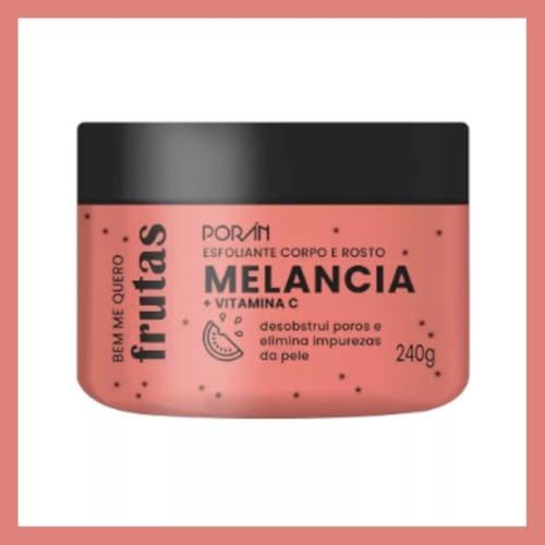Kit Melancia, 4 Produtos: Esfoliante 240g, Sabonete 145g, Hidratante 145g, Body Splash 160ml