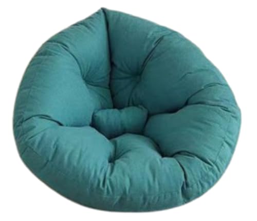 座椅子 フロアクッション 折りたたみ ソファー 1人掛け 低反発クッション 折り畳み 丸形 一人用 厚手 軽量 ソファチェア 低反発 リビング 和室 あぐら ローテーブル 省スペース 収納可能 洗えるカバー こたつ リラックス (90*185cm,ブルー)