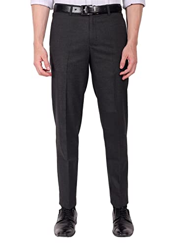 Image of MANCREW Checkered Stretchable Formal Pants for Men - Self-Design, Wrinkle Free, Regular fit Luxury Formal Trousers for Men