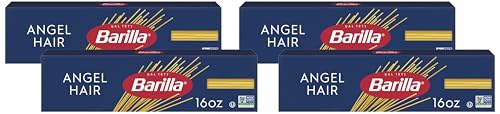 Image of Barilla Angel Hair Pasta, 16 oz. Box - Non-GMO Pasta Made with Durum Wheat Semolina - Kosher Certified Pasta (Pack of 4)
