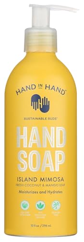 HAND IN HAND Fresh Coconut & Mango Leaf Island Mimosa Hand Soap, 10 OZ