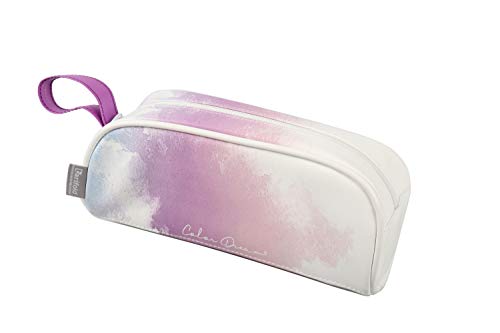 Tarifold Fr 511342 - Trousse Scolaire Fille Design Exclusif Trendy, grande capacité Ø9x22 cm- Imperméable et Lavable, à s'accorder avec le Sac à Dos Color Dream Cover
